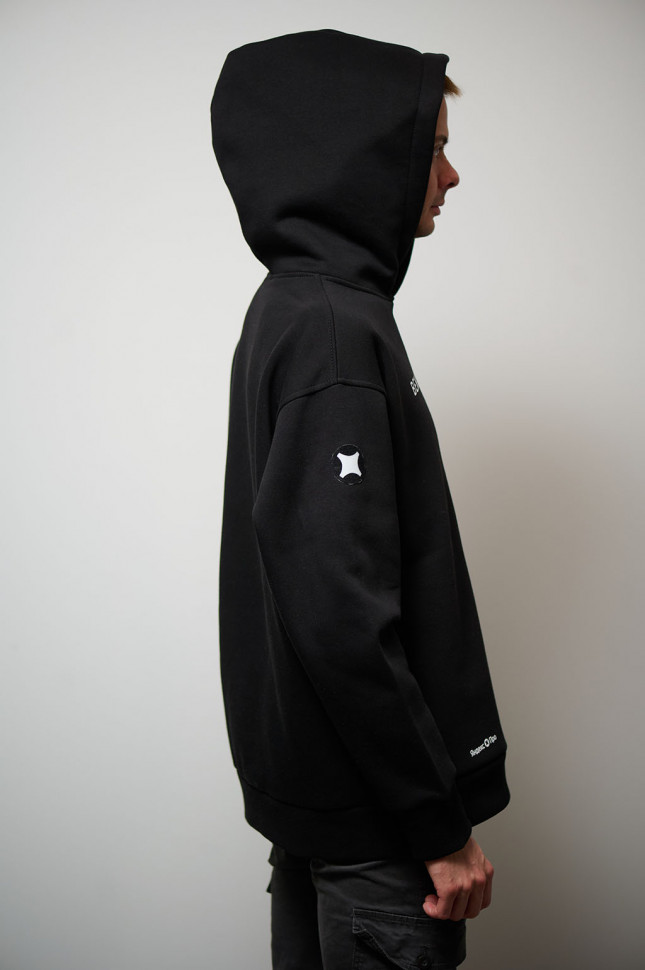 Худи чёрное "Вежливость"