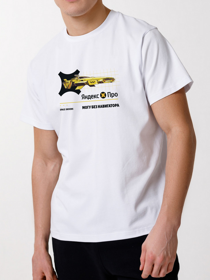 Футболка "Ракета" белая