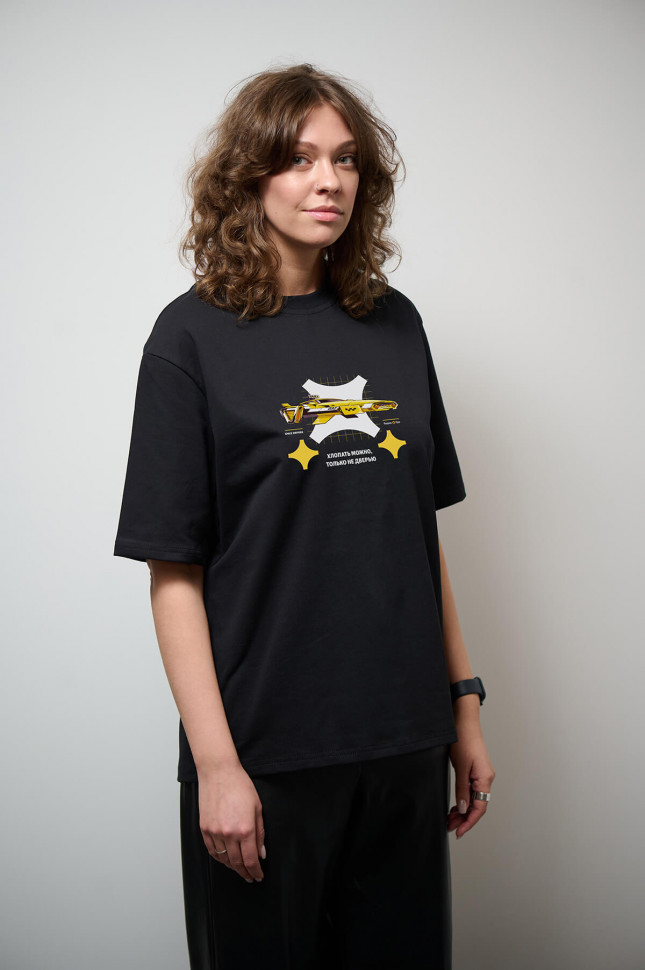Футболка "Ракета" чёрная