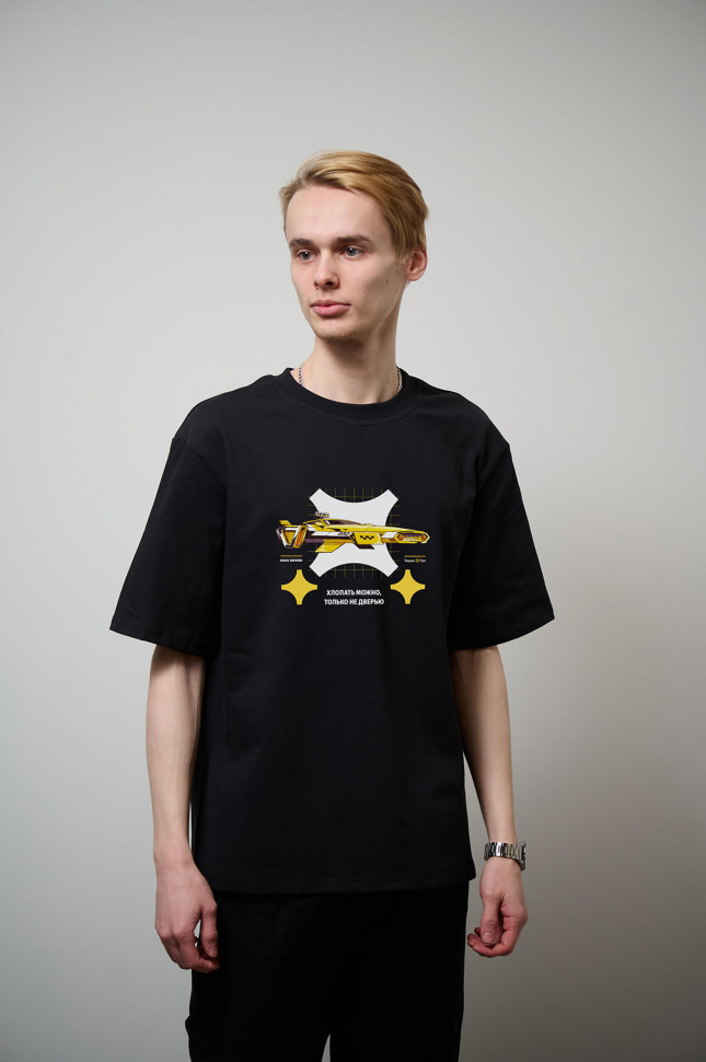 Футболка "Ракета" чёрная