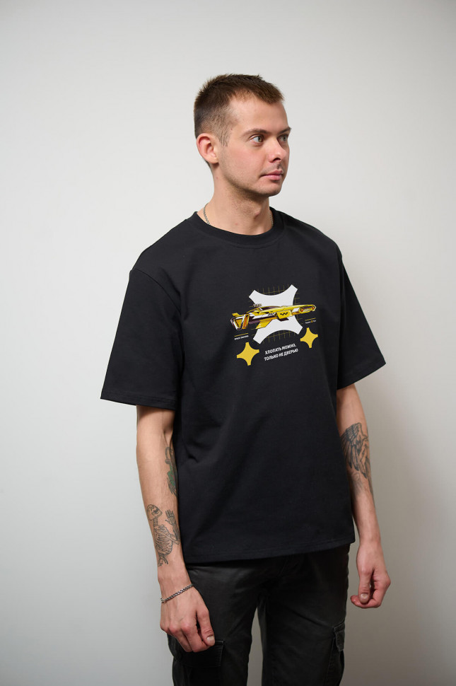 Футболка "Ракета" чёрная