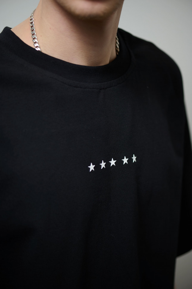 Футболка "5 звёзд" чёрная