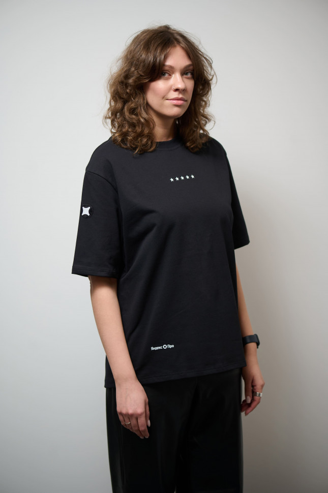 Футболка "5 звёзд" чёрная