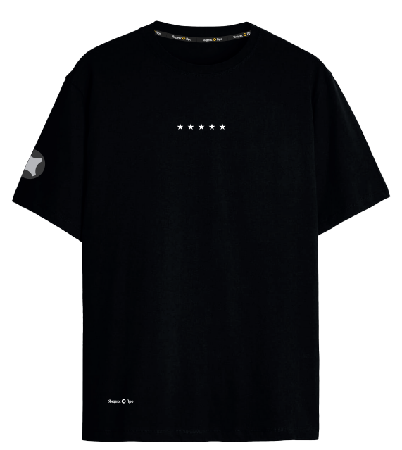 Футболка "5 звёзд" чёрная