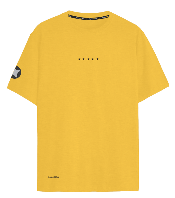 Футболка "5 звёзд" жёлтая